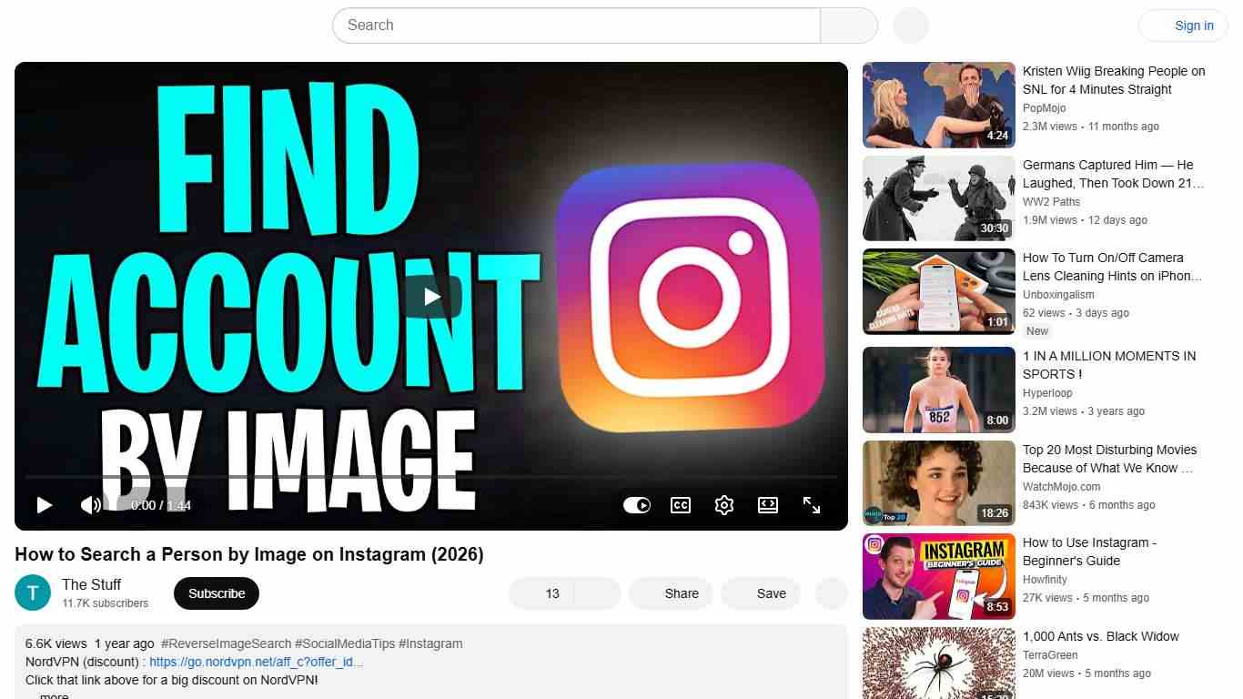 How to Search a Person by Image on Instagram (2026) - YouTube